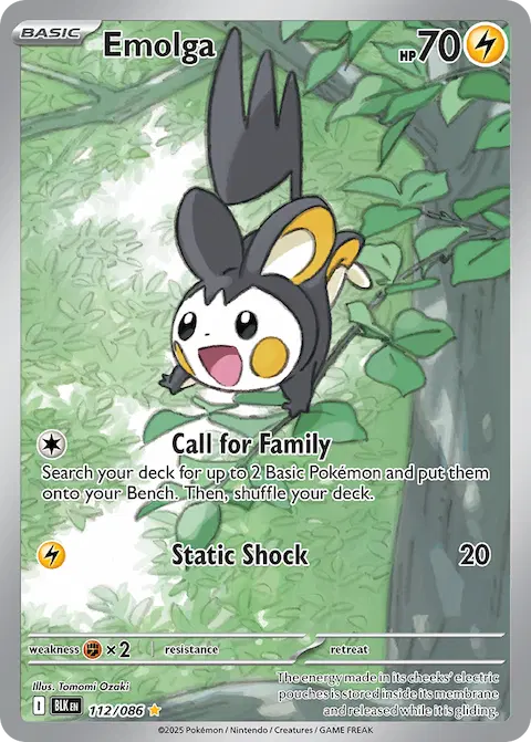 Emolga, Black Bolt 112/086