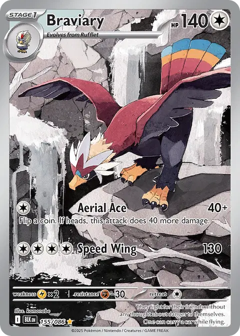 Braviary, Black Bolt 155/086