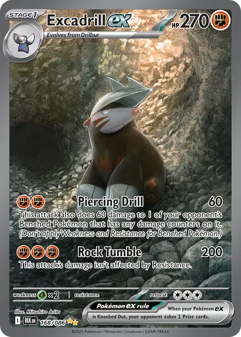 Excadrill ex, Black Bolt 168/086