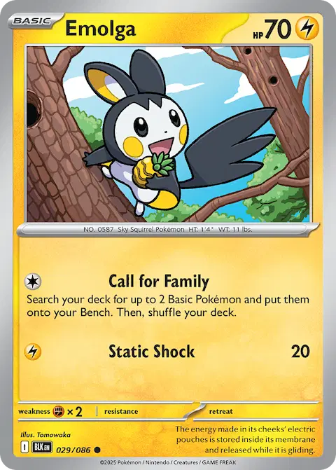 Emolga, Black Bolt 029/086