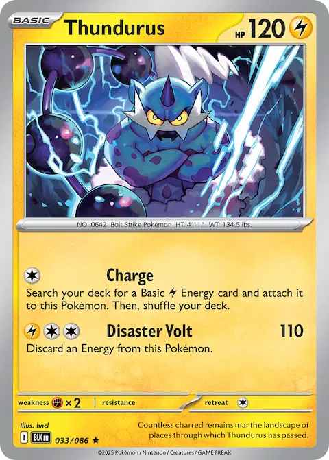 Thundurus, Black Bolt 033/086