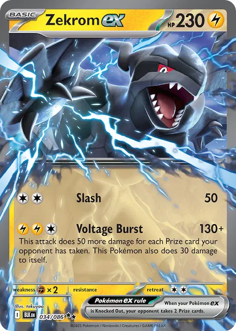 Zekrom ex, Black Bolt 034/086