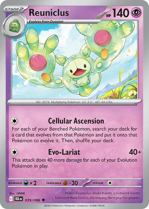 Reuniclus, Black Bolt 039/086