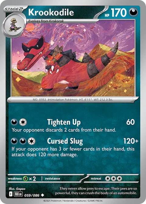 Krookodile, Black Bolt 059/086