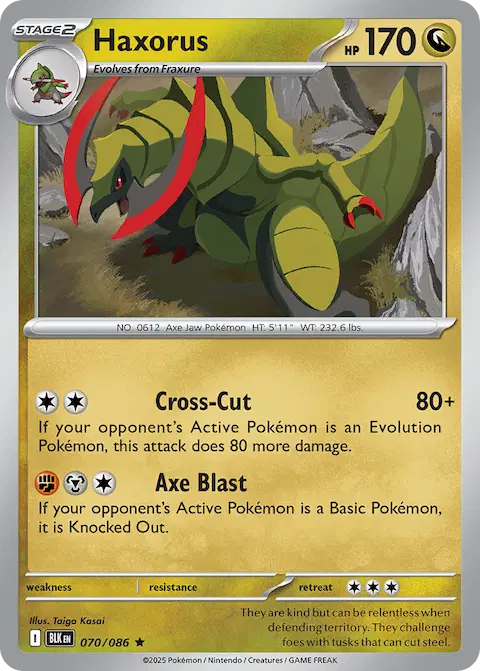 Haxorus, Black Bolt 070/086