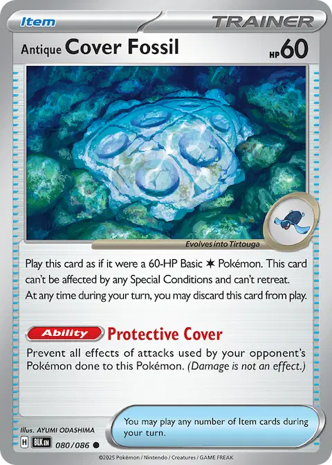 Antique Cover Fossil, Black Bolt 080/086